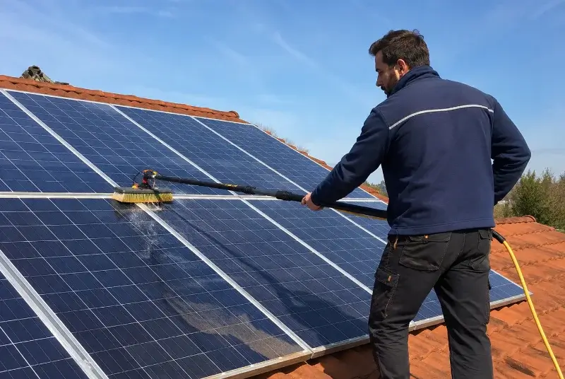 Nettoyage et entretien de panneaux solaires à Leers