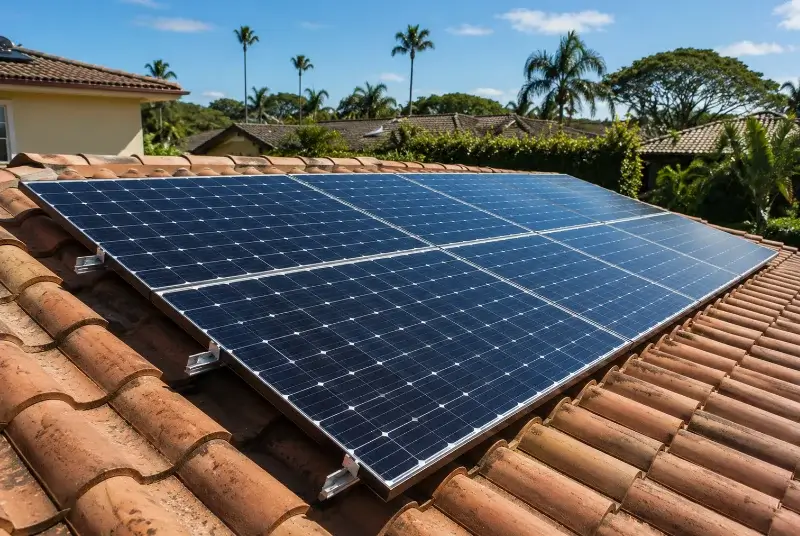 Installation de panneaux solaires à Leers